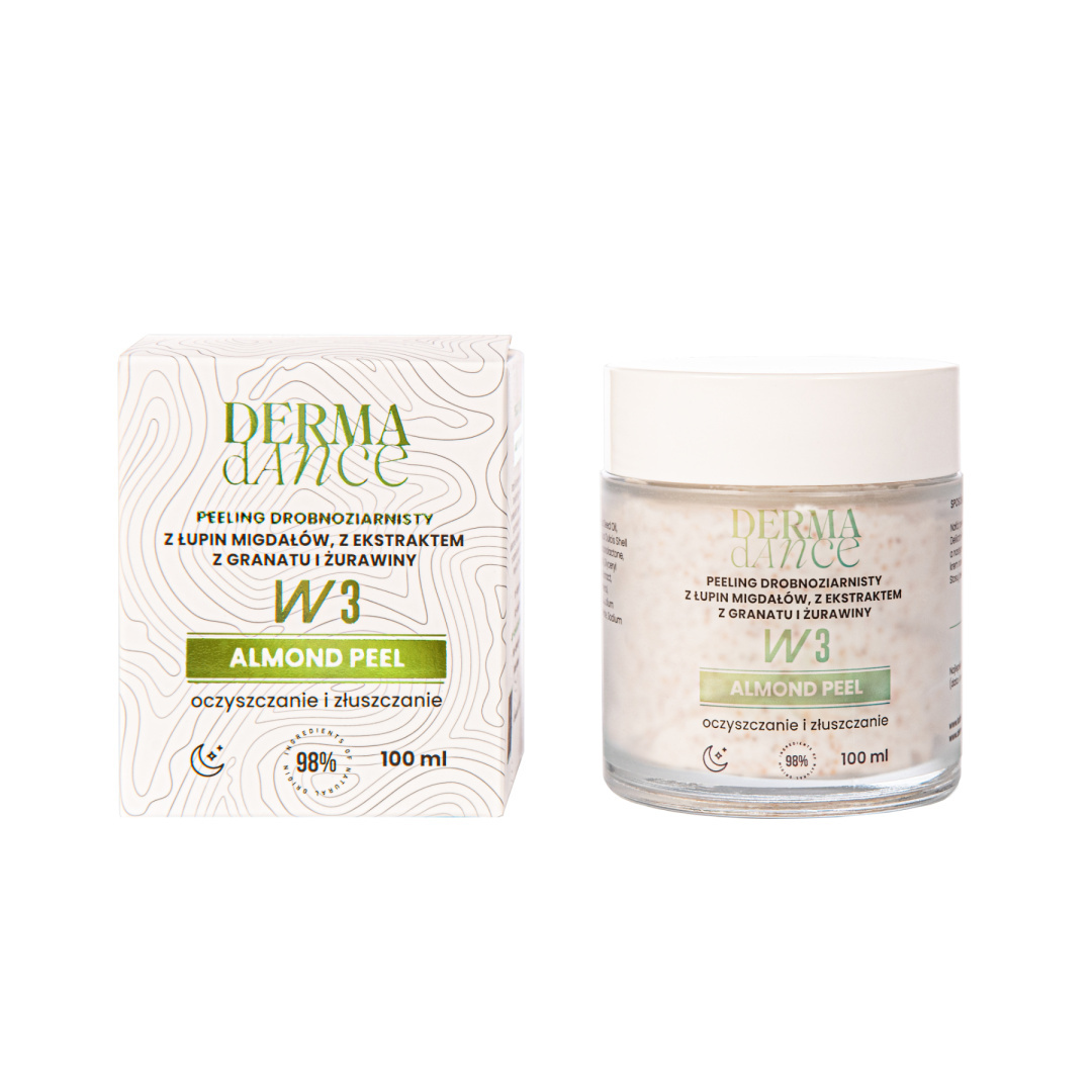 Peeling drobnoziarnisty migdałowy almond peel od derma dance
