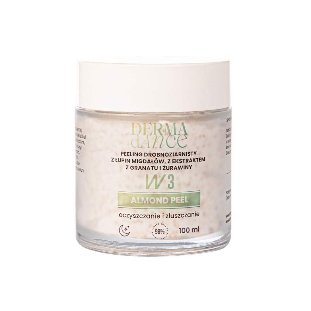 Peeling drobnoziarnisty migdałowy almond peel od derma dance