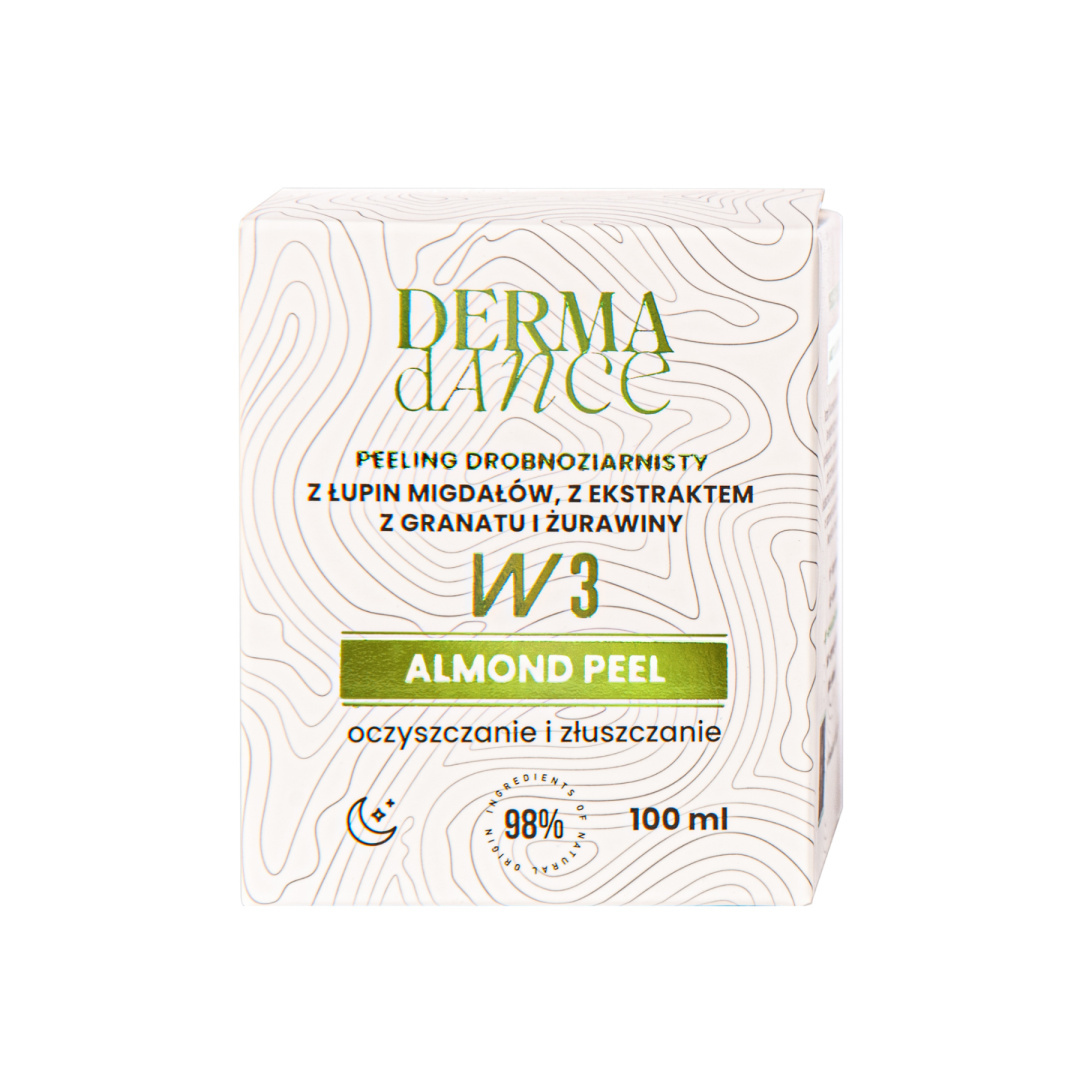 Peeling drobnoziarnisty migdałowy almond peel od derma dance